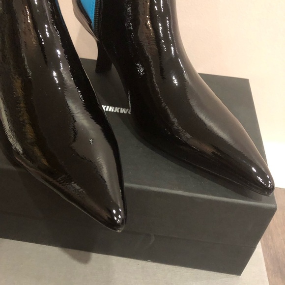 Caverley Black Patent Leather Booties - Picture 4 of 8